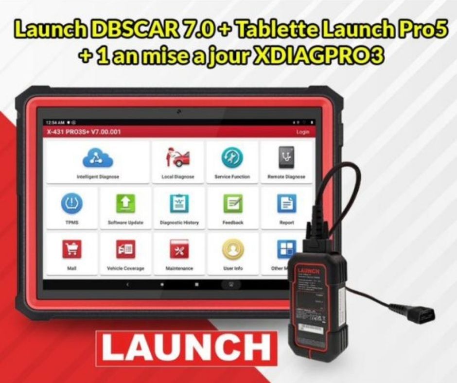 LAUNCH DBSCAR 7.0 avec TABLETTE LAUNCH