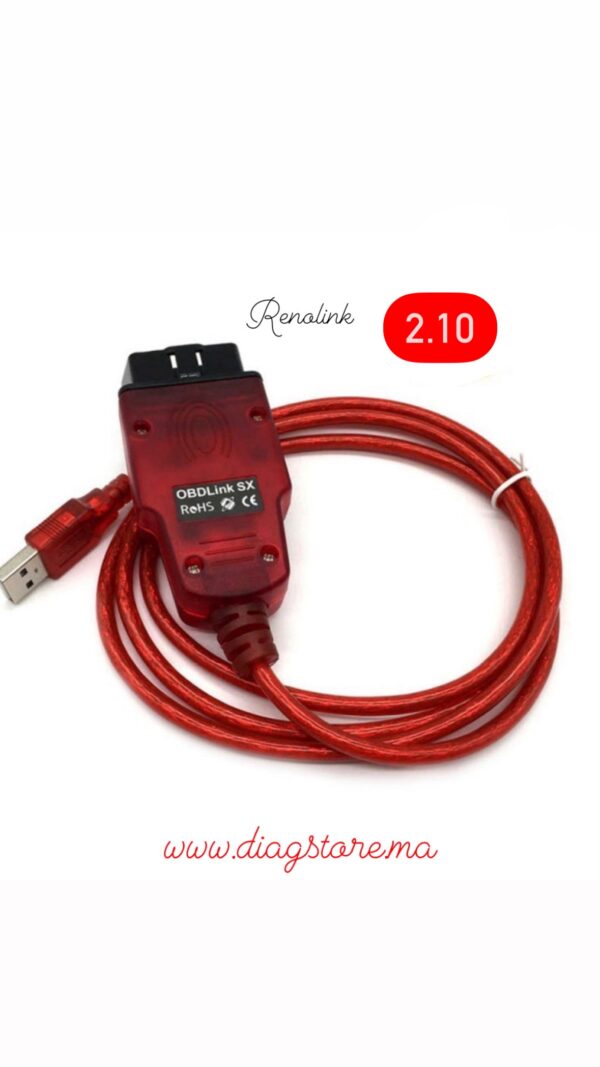 Interface OBD Renolînk 2.11 Pour Renault/Dacia | Logiciel Diagnostic Et Programmation Calculateurs